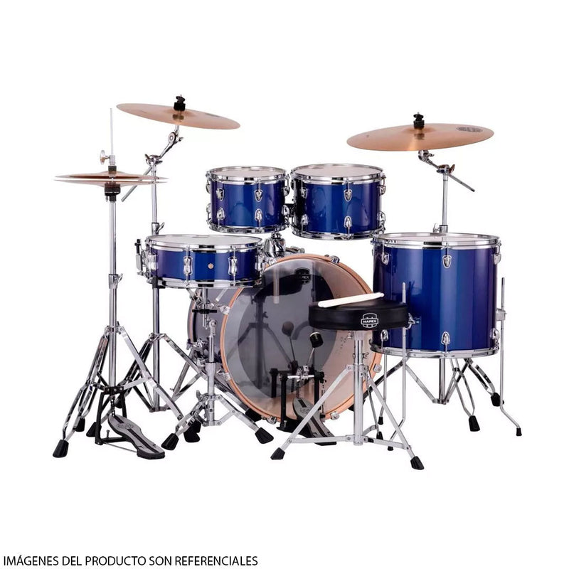 Batería Acústica Mapex Venus Shell Pack de 5 piezas VE5295FTCVI - Blue Sky Sparkle (INCLUYE HARDWARE Y PLATILLOS)
