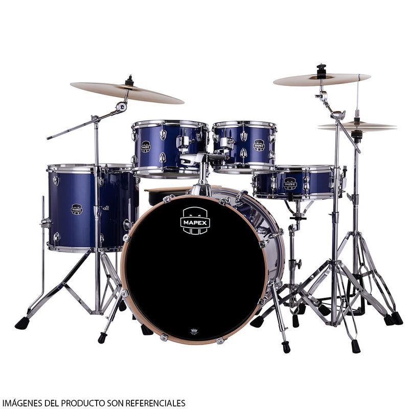 Batería Acústica Mapex Venus Shell Pack de 5 piezas VE5295FTCVI - Blue Sky Sparkle (INCLUYE HARDWARE Y PLATILLOS)