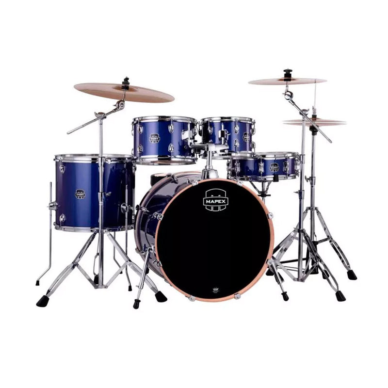 Batería Acústica Mapex Venus Shell Pack de 5 piezas VE5295FTCVI - Blue Sky Sparkle (INCLUYE HARDWARE Y PLATILLOS)