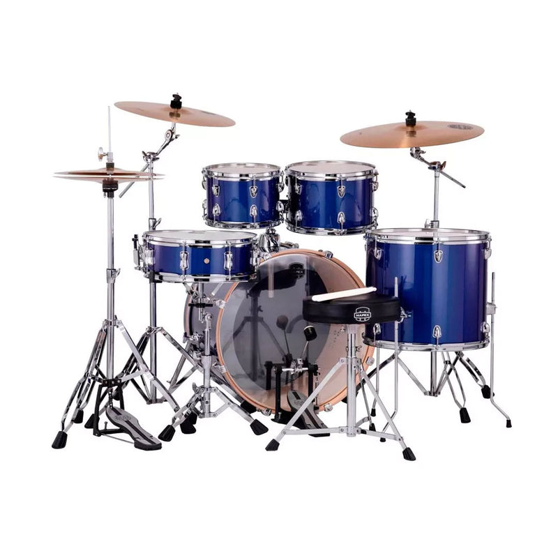 Batería Acústica Mapex Venus Shell Pack de 5 piezas VE5295FTCVI - Blue Sky Sparkle (INCLUYE HARDWARE Y PLATILLOS)