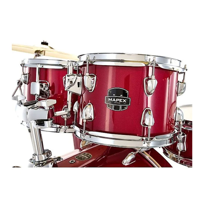 Batería Acústica Mapex Venus Shell Pack de 5 piezas VE5295FTCVM - Crimson Red Sparkle (INCLUYE HARDWARE Y PLATILLOS)