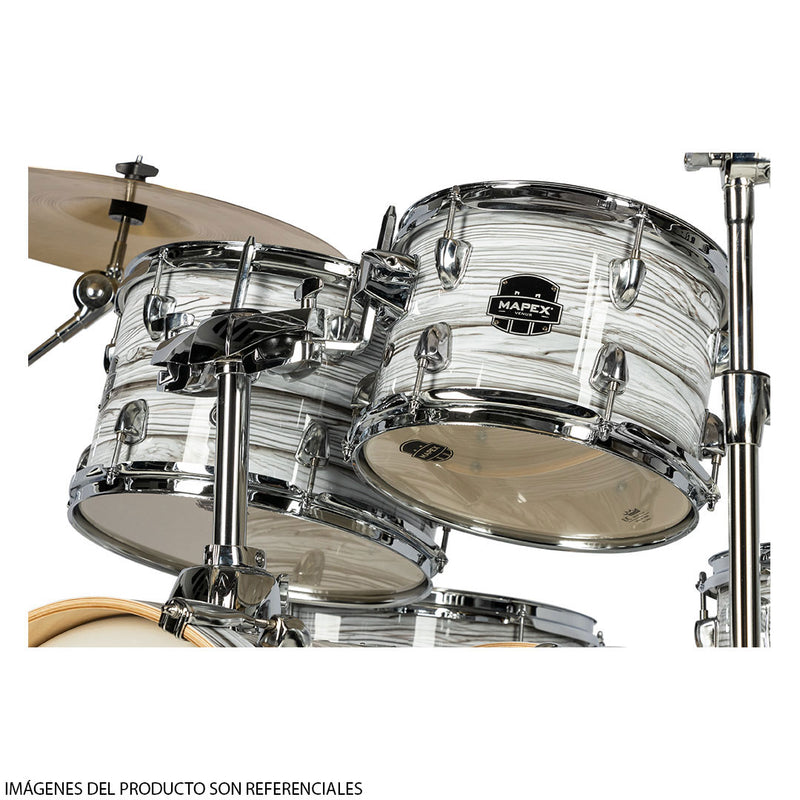 Batería Acústica Mapex Venus Shell Pack de 5 piezas LTVE5295FTCFI - White Marblewood (INCLUYE HARDWARE Y PLATILLOS)