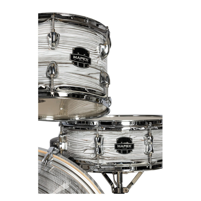 Batería Acústica Mapex Venus Shell Pack de 5 piezas LTVE5295FTCFI - White Marblewood (INCLUYE HARDWARE Y PLATILLOS)