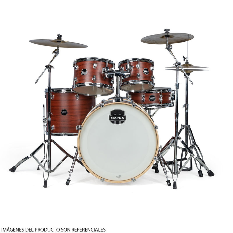 Batería Acústica Mapex Venus Shell Pack de 5 piezas LTVE5295FTCRI - Red Wood (INCLUYE HARDWARE Y PLATILLOS)