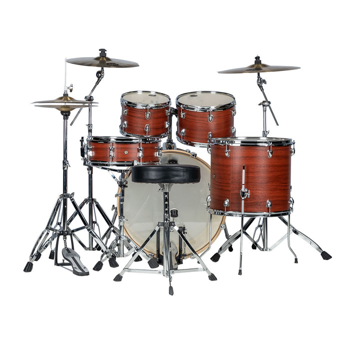 Batería Acústica Mapex Venus Shell Pack de 5 piezas LTVE5295FTCRI - Red Wood (INCLUYE HARDWARE Y PLATILLOS)