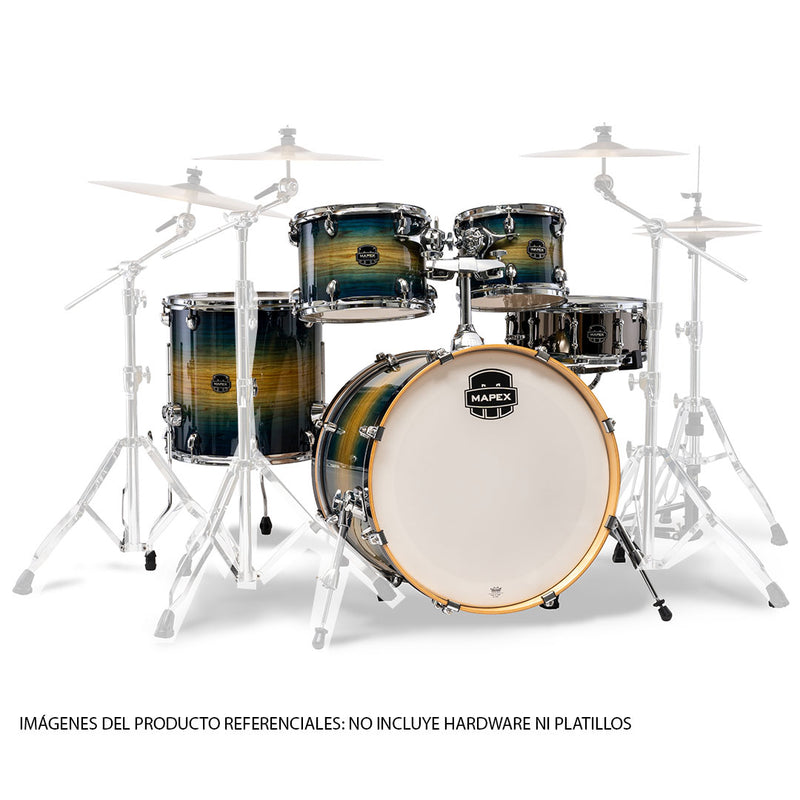 Batería Acústica Mapex Armory AR529SVET Shell Pack 5 Piezas - Rainforest Burst