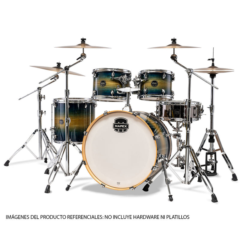 Batería Acústica Mapex Armory AR529SVET Shell Pack 5 Piezas - Rainforest Burst