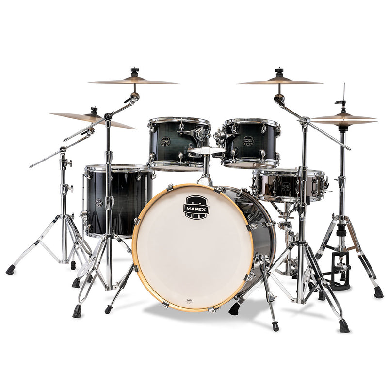 Batería Acústica Mapex Armory AR529SVOZ Shell Pack de 5 Piezas - Black Onyx Burst