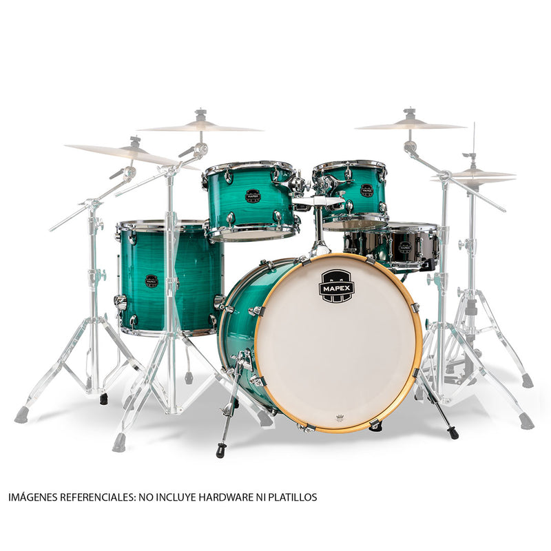 Batería Acústica Mapex Armory AR529SVJO Shell Pack 5 Piezas - Jade Stone Burst