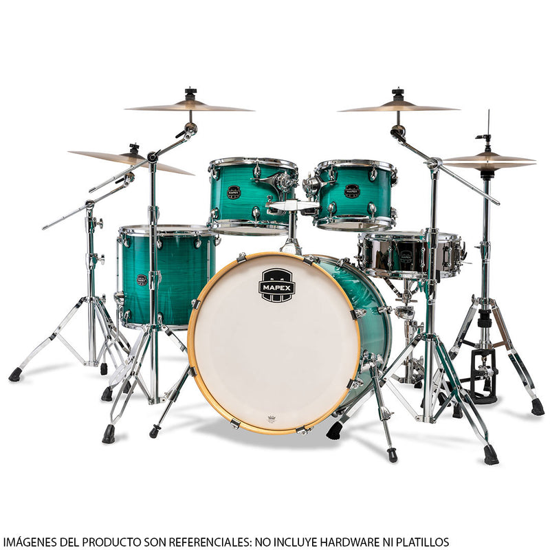 Batería Acústica Mapex Armory AR529SVJO Shell Pack 5 Piezas - Jade Stone Burst