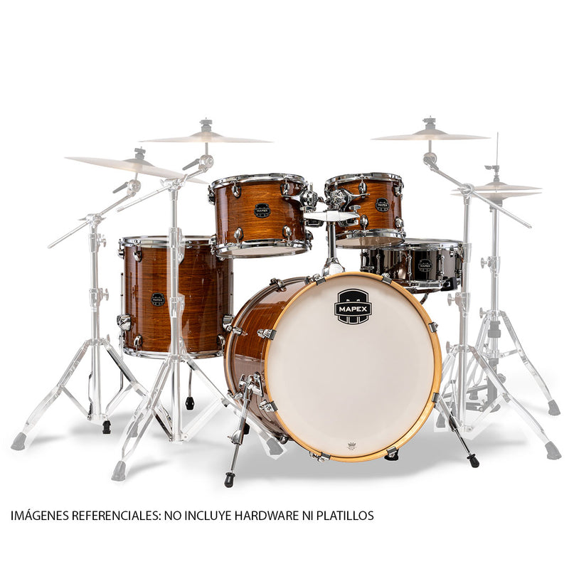 Batería Acústica Mapex Armory AR529SVWJ Shell Pack de 5 Piezas - Roasted Chestnut