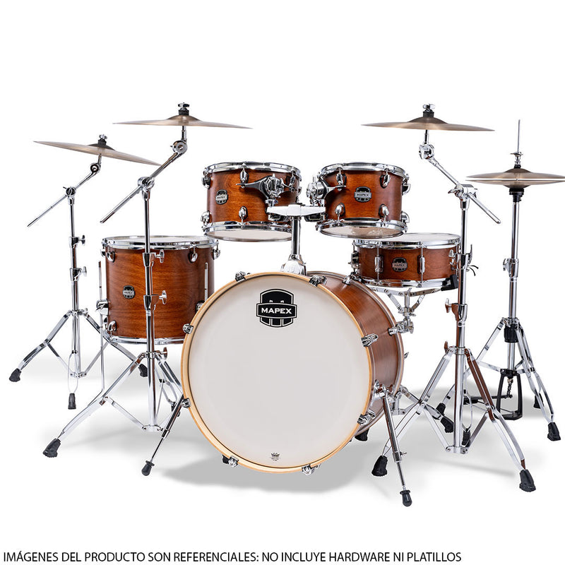 Batería Acústica Mapex Mars Maple MM529SFWM Shell Pack de 5 Piezas - Cortado Satin (NO INCLUYE HARDWARE NI PLATILLOS)