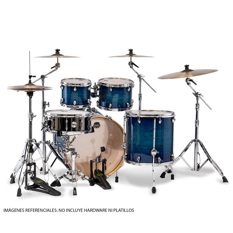 Batería Acústica Mapex Armory AR529SVNJ Shell Pack de 5 Piezas - Blue Wave Burst
