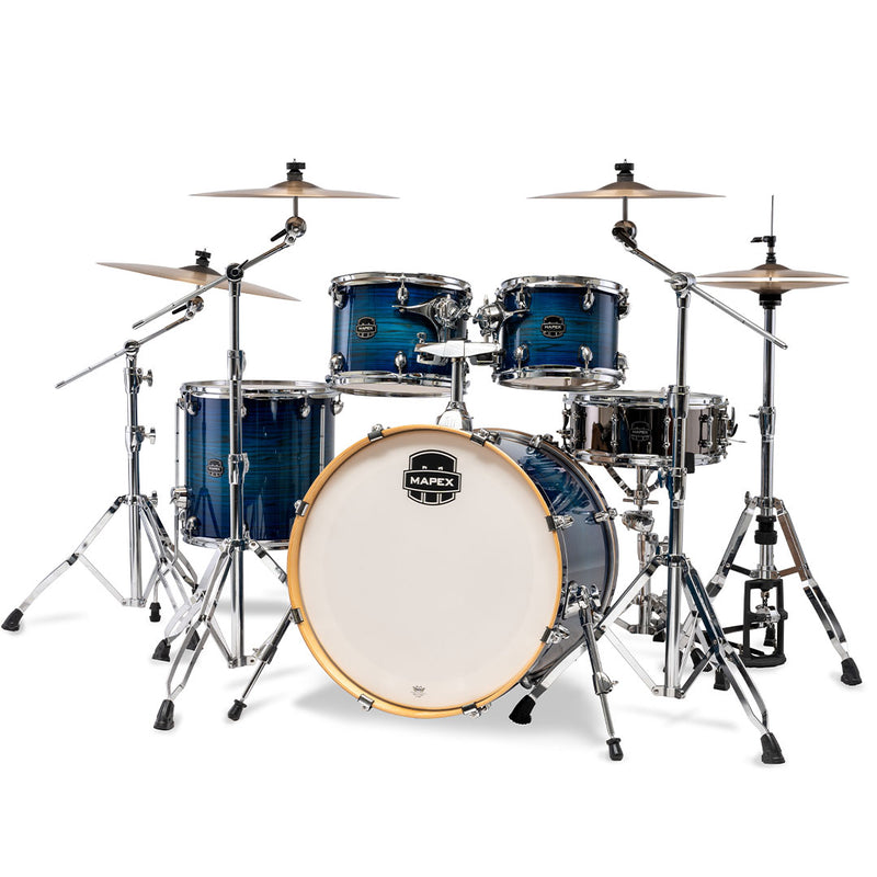 Batería Acústica Mapex Armory AR529SVNJ Shell Pack de 5 Piezas - Blue Wave Burst