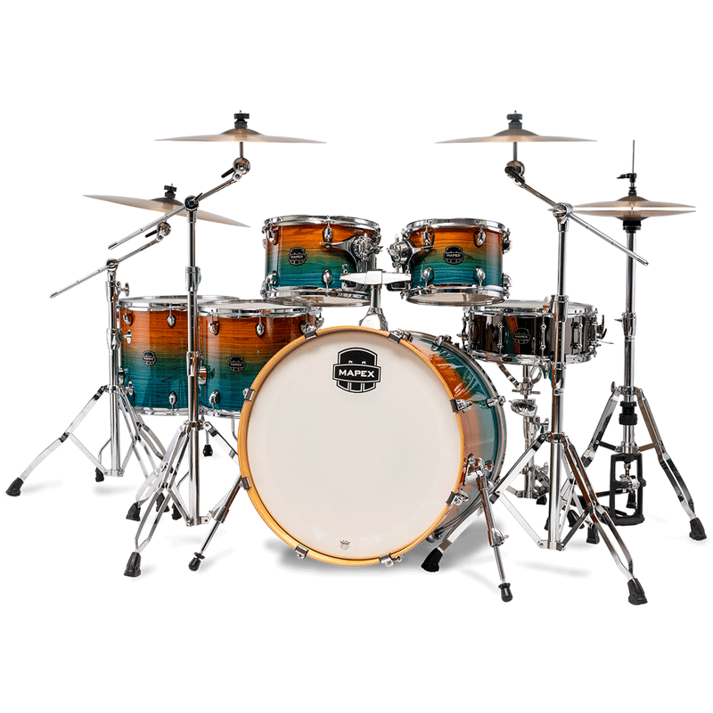 Batería Acústica Mapex Armory Shell Pack de 6 piezas AR628SFUVJG - Ocean Sunset (NO INCLUYE HARDWARE NI PLATILLOS)