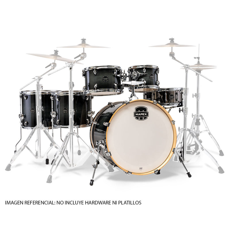 Batería Acústica Mapex Armory Shell Pack de 6 piezas AR628SFUVOZ - Black Onyx Burst (NO INCLUYE HARDWARE NI PLATILLOS)