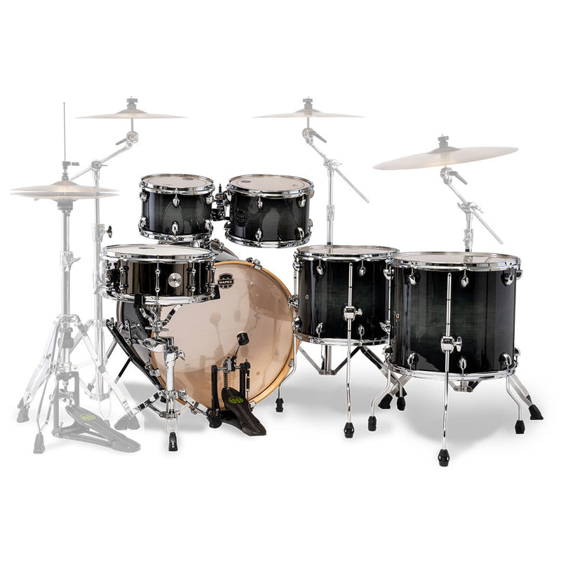 Batería Acústica Mapex Armory Shell Pack de 6 piezas AR628SFUVOZ - Black Onyx Burst (NO INCLUYE HARDWARE NI PLATILLOS)