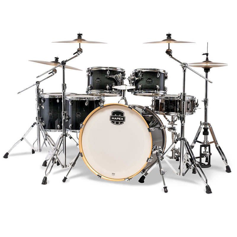 Batería Acústica Mapex Armory Shell Pack de 6 piezas AR628SFUVOZ - Black Onyx Burst (NO INCLUYE HARDWARE NI PLATILLOS)