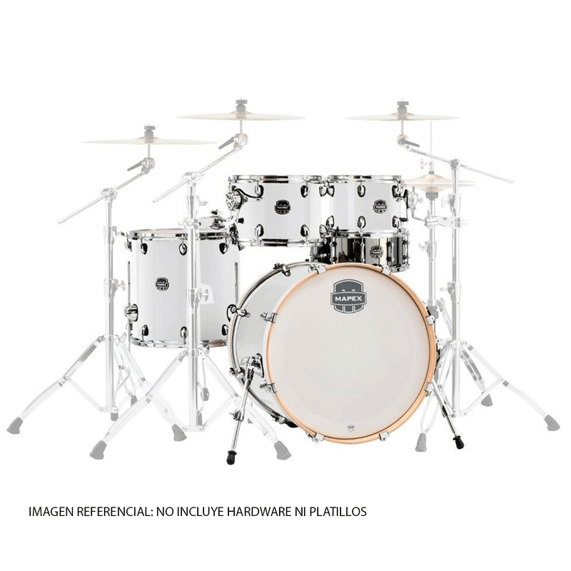 Batería Acústica Mapex Armory Shell Pack de 5 piezas LTAR529SOW - Artic White (NO INCLUYE HARDWARE NI PLATILLOS)