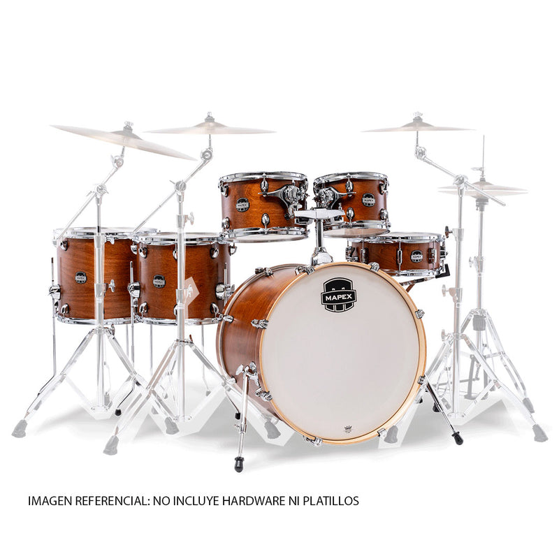 Batería Acústica Mapex Mars Maple Shell Pack de 6 piezas MM628SFUWM - Cortado Satin (NO INCLUYE HARDWARE NI PLATILLOS)
