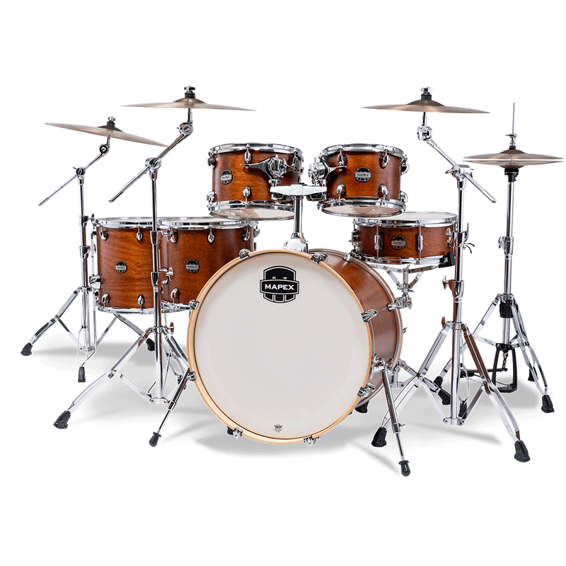Batería Acústica Mapex Mars Maple Shell Pack de 6 piezas MM628SFUWM - Cortado Satin (NO INCLUYE HARDWARE NI PLATILLOS)