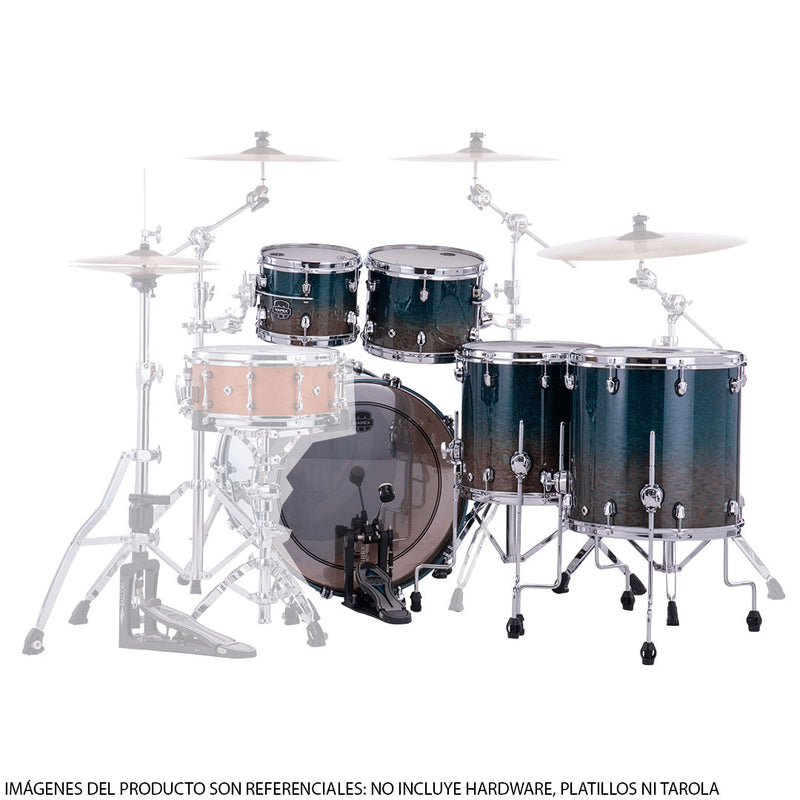 Batería Acústica Mapex Saturn Evolution Birch / Walnut Shell Pack de 5 piezas SE628XBOE - Exotic Aegean Fade (NO INCLUYE HARDWARE, PLATILLOS NI TAROLA)