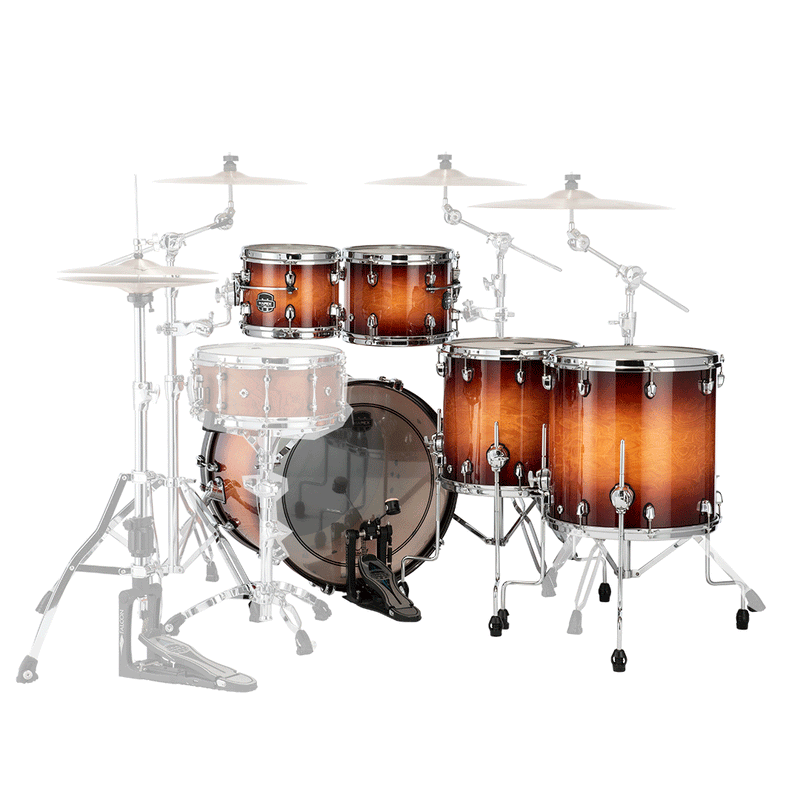 Batería Acústica Mapex Saturn Evolution Maple / Walnut Shell Pack de 5 piezas SE628XMPO - Exotic Sunburst (NO INCLUYE HARDWARE NI PLATILLOS)