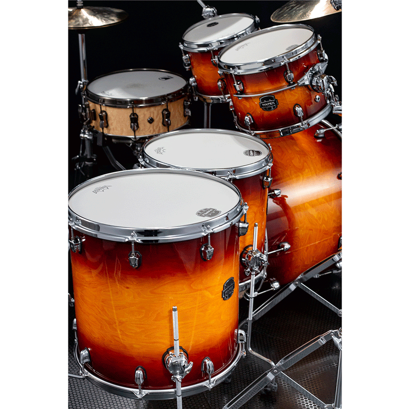 Batería Acústica Mapex Saturn Evolution Maple / Walnut Shell Pack de 5 piezas SE628XMPO - Exotic Sunburst (NO INCLUYE HARDWARE NI PLATILLOS)