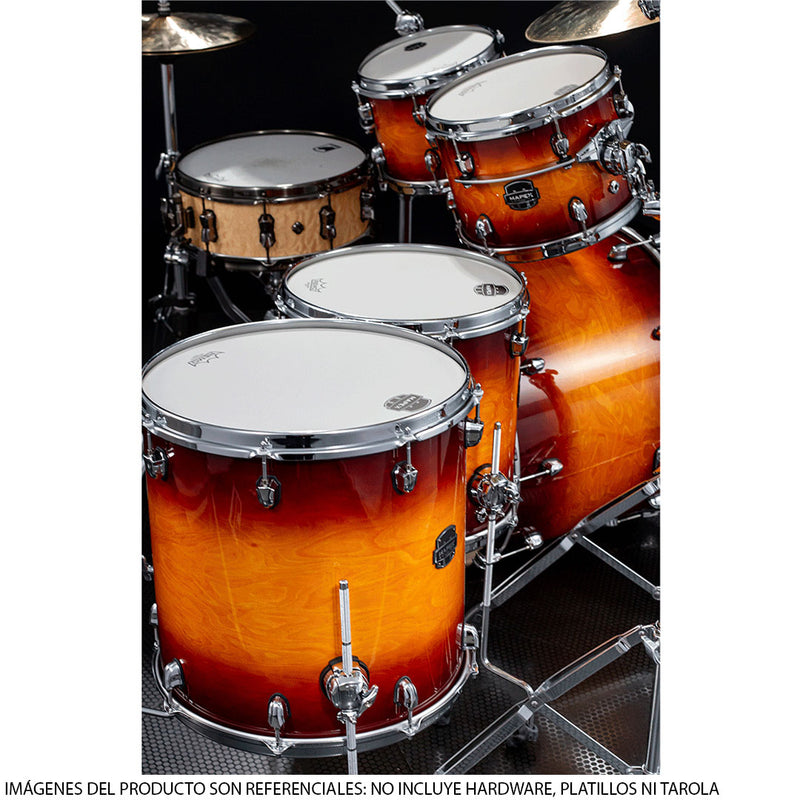 Batería Acústica Mapex Saturn Evolution Maple / Walnut Shell Pack de 5 piezas SE628XMPO - Exotic Sunburst Lacquer (NO INCLUYE HARDWARE PLATILLOS, TAROLA)