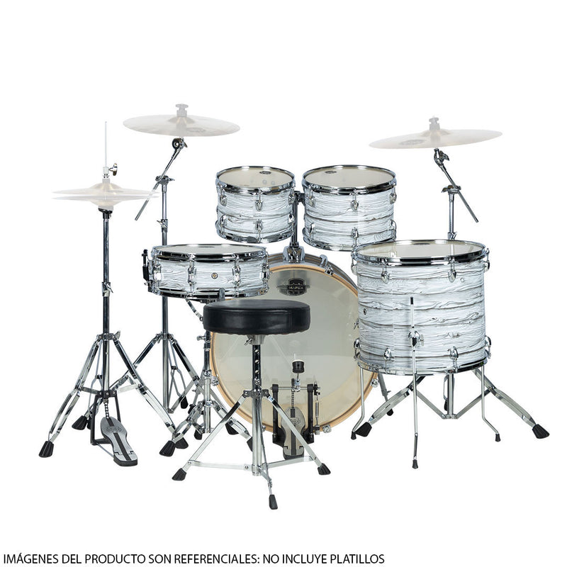 Batería Acústica Mapex Venus Shell Pack de 5 piezas LTVE5295FTFI - White Marblewood (NO INCLUYE PLATILLOS)