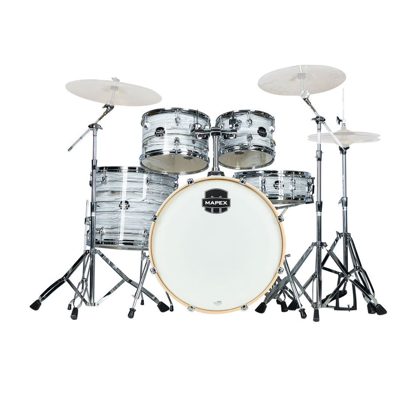 Batería Acústica Mapex Venus Shell Pack de 5 piezas LTVE5295FTFI - White Marblewood (NO INCLUYE PLATILLOS)