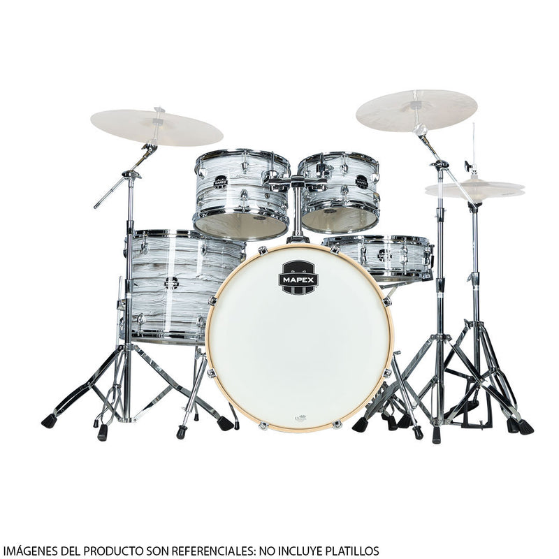 Batería Acústica Mapex Venus Shell Pack de 5 piezas LTVE5295FTFI - White Marblewood (NO INCLUYE PLATILLOS)