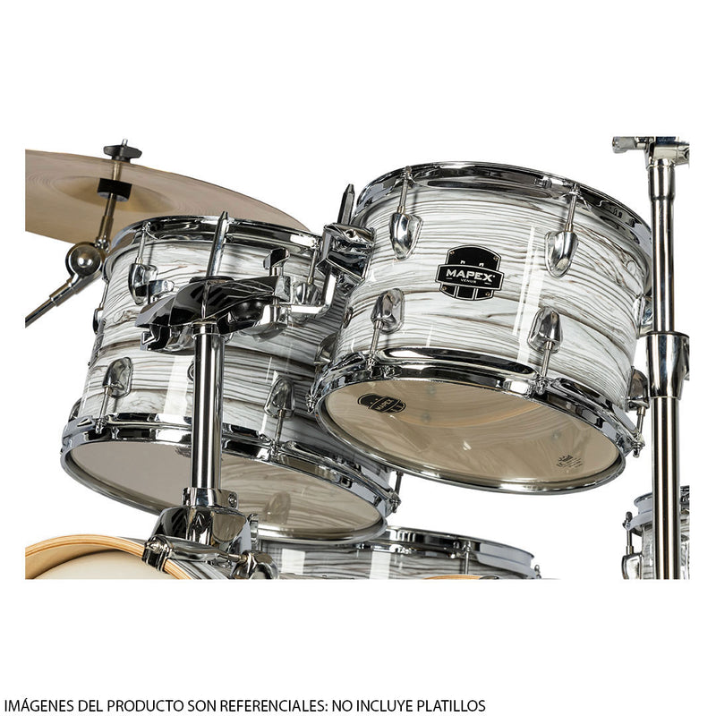 Batería Acústica Mapex Venus Shell Pack de 5 piezas LTVE5295FTFI - White Marblewood (NO INCLUYE PLATILLOS)