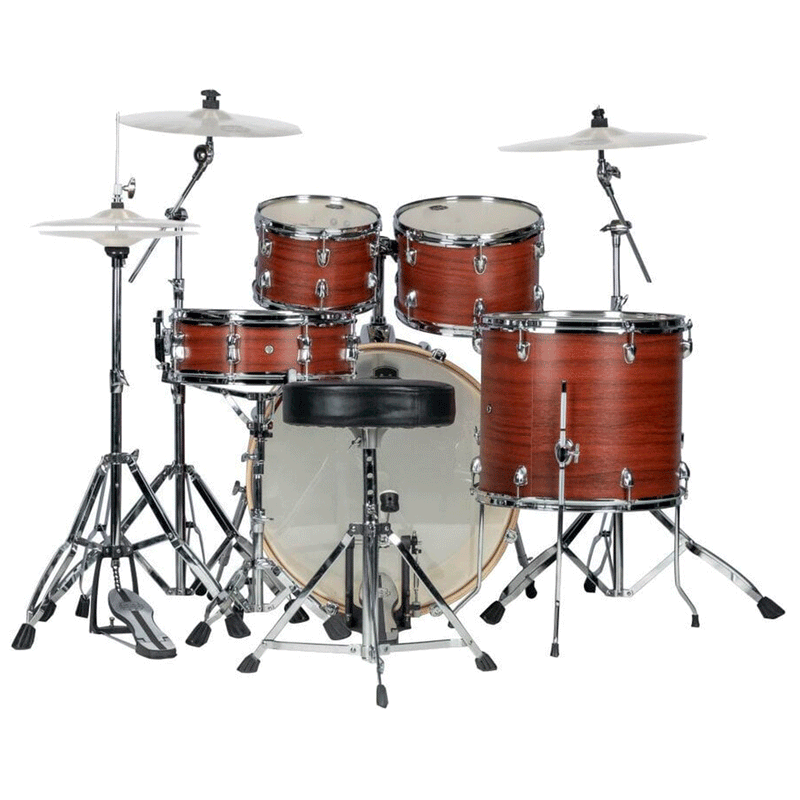 Batería Acústica Mapex Venus Shell Pack de 5 piezas LTVE5295FTRI - Red Wood (INCLUYE HARDWARE)