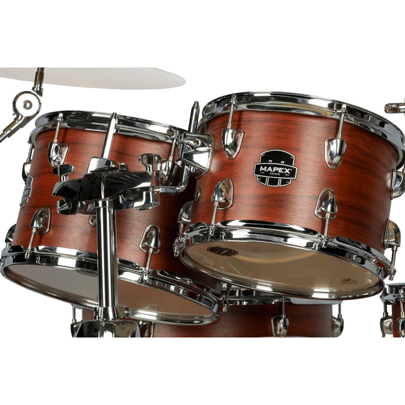 Batería Acústica Mapex Venus Shell Pack de 5 piezas LTVE5295FTRI - Red Wood (INCLUYE HARDWARE)