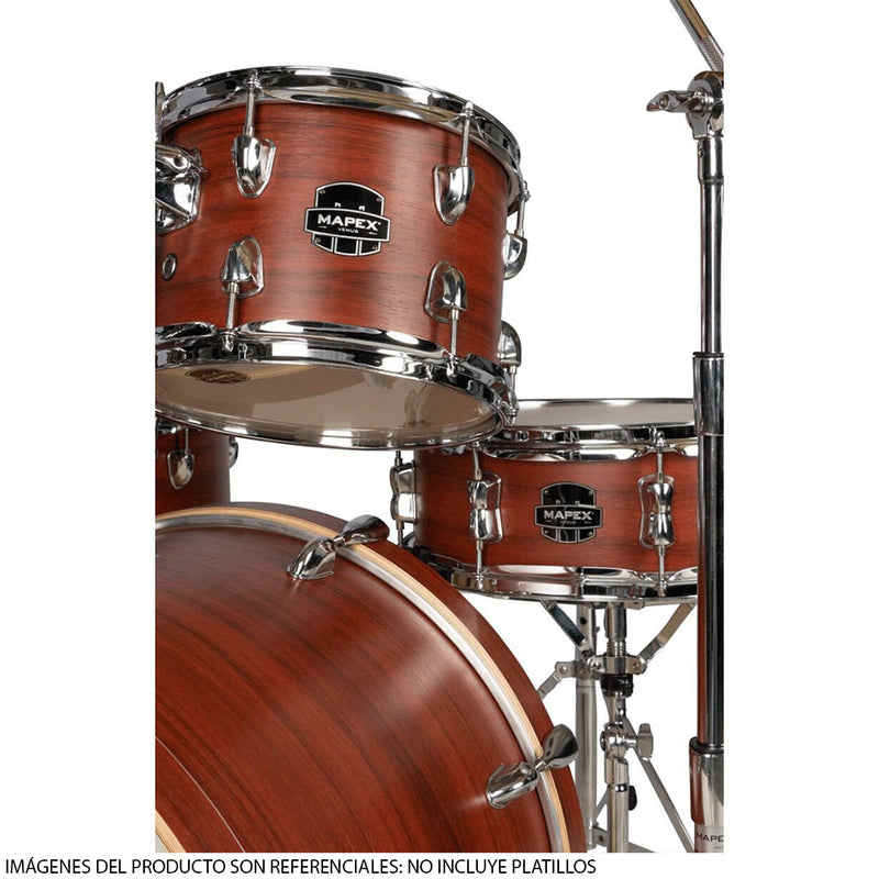 Batería Acústica Mapex Venus Shell Pack de 5 piezas LTVE5295FTRI - Red Wood (INCLUYE HARDWARE)
