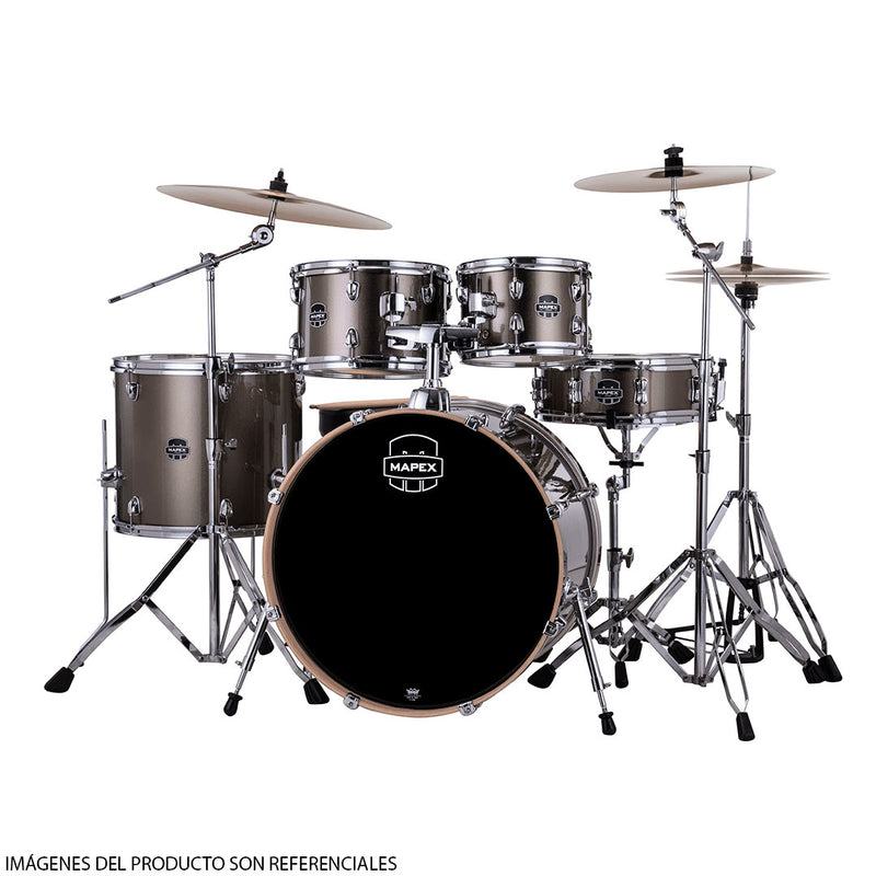 Batería Acústica Mapex Venus Shell Pack de 5 piezas VE5295FTCVX - Copper Metallic (INCLUYE HARDWARE Y PLATILLOS)