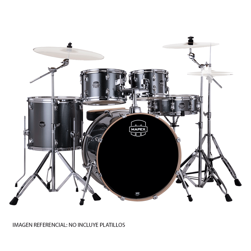 Batería Acústica Mapex Venus Shell Pack de 5 piezas VE5295FTVC - Steel Blue Metallic (NO INCLUYE PLATILLOS))
