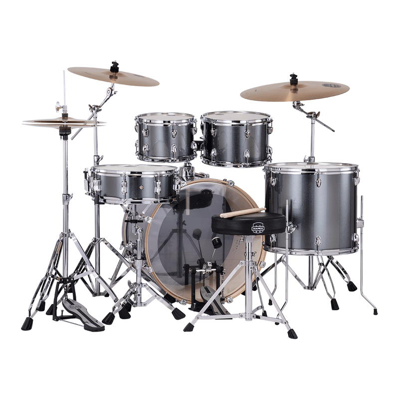 Batería Acústica Mapex Venus Shell Pack de 5 piezas VE5295FTVC - Steel Blue Metallic (NO INCLUYE PLATILLOS))