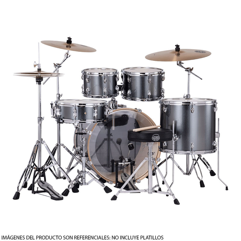 Batería Acústica Mapex Venus Shell Pack de 5 piezas VE5295FTVC - Steel Blue Metallic (NO INCLUYE PLATILLOS)