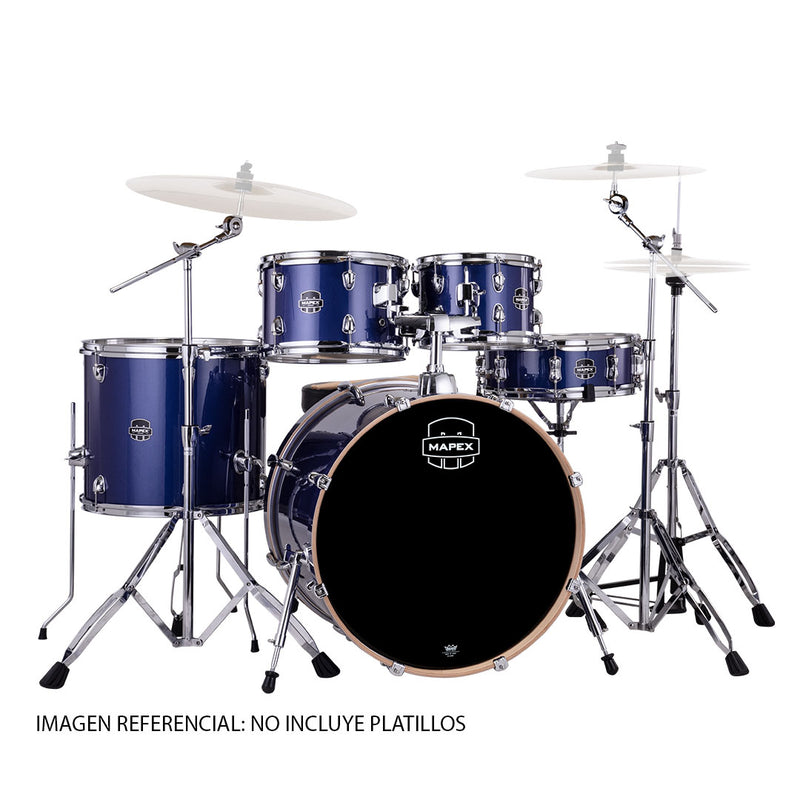 Batería Acústica Mapex Venus Shell Pack de 5 piezas VE5295FTVI - Blue Sky Sparkle (NO INCLUYE PLATILLOS)