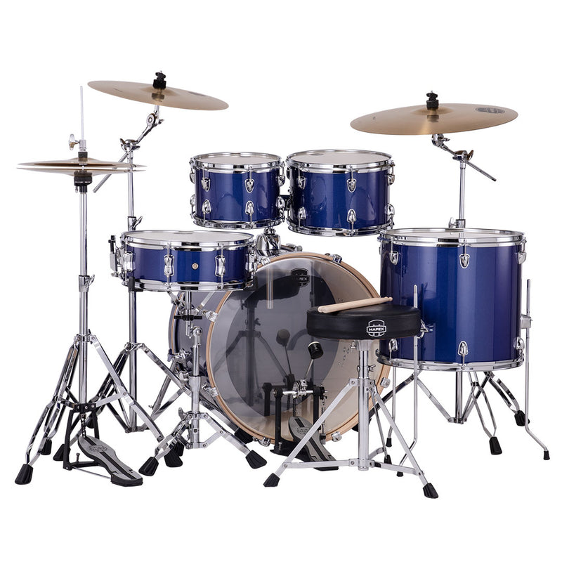 Batería Acústica Mapex Venus Shell Pack de 5 piezas VE5295FTVI - Blue Sky Sparkle (NO INCLUYE PLATILLOS)