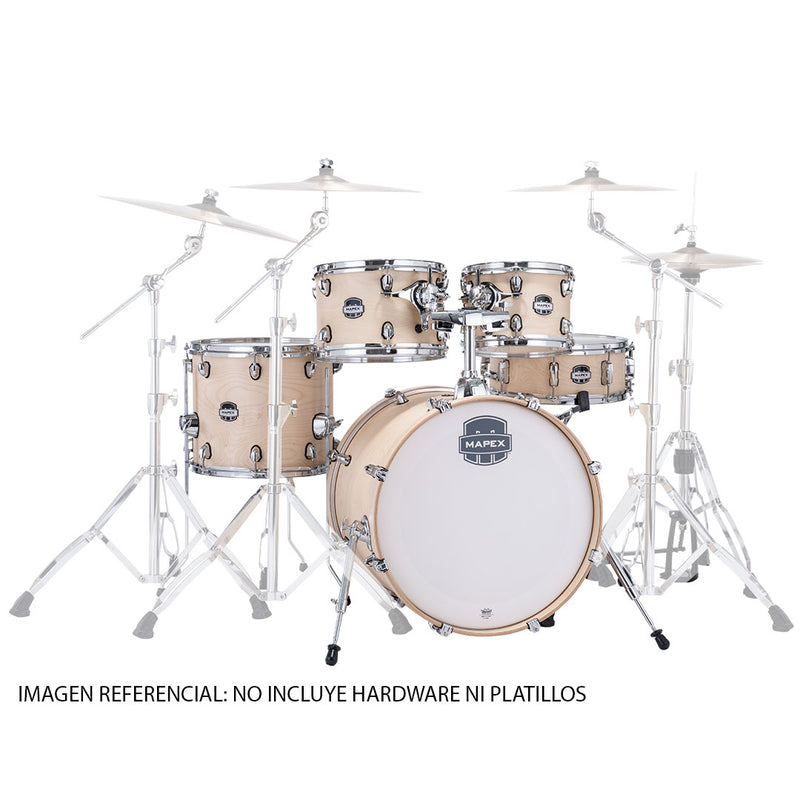 Batería Acústica Mapex Mars Maple Shell Pack de 5 piezas MM504SFNW - Natural Satin Wood (NO INCLUYE HARDWARE NI PLATILLOS)