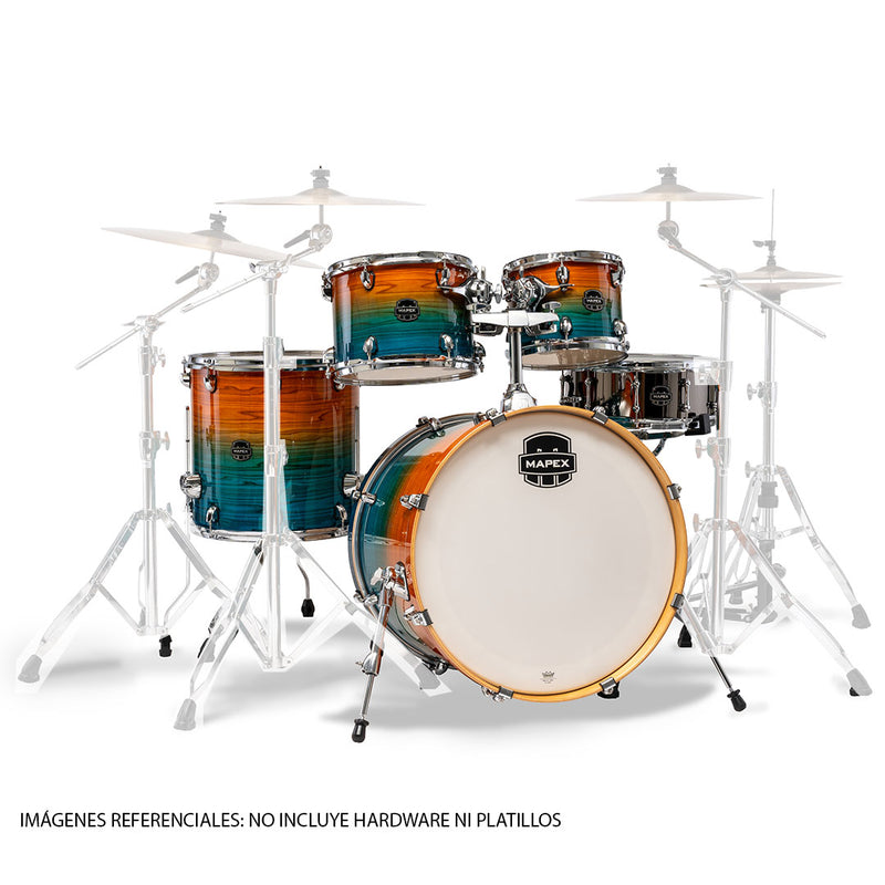 Batería Acústica Mapex Armory AR529SVJG Shell Pack de 5 Piezas - Ocean Sunset (NO INCLUYE HARDWARE NI PLATILLOS)