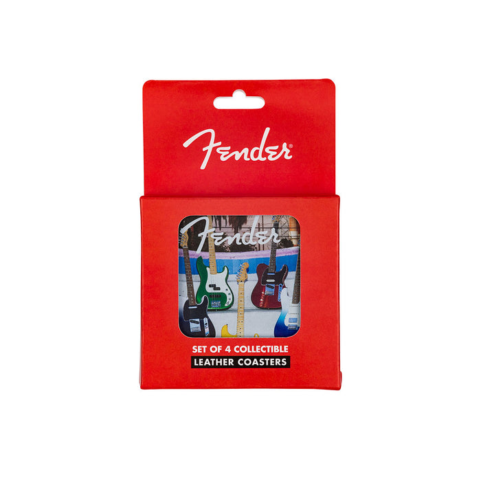 Juego de posavasos Fender con imagen de Guitarra 4 pack - Multicolor