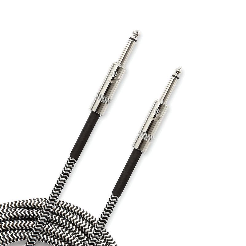 Cable Conexión D'addario Braided PW-BG-20BG de 6 metros - Black & Grey