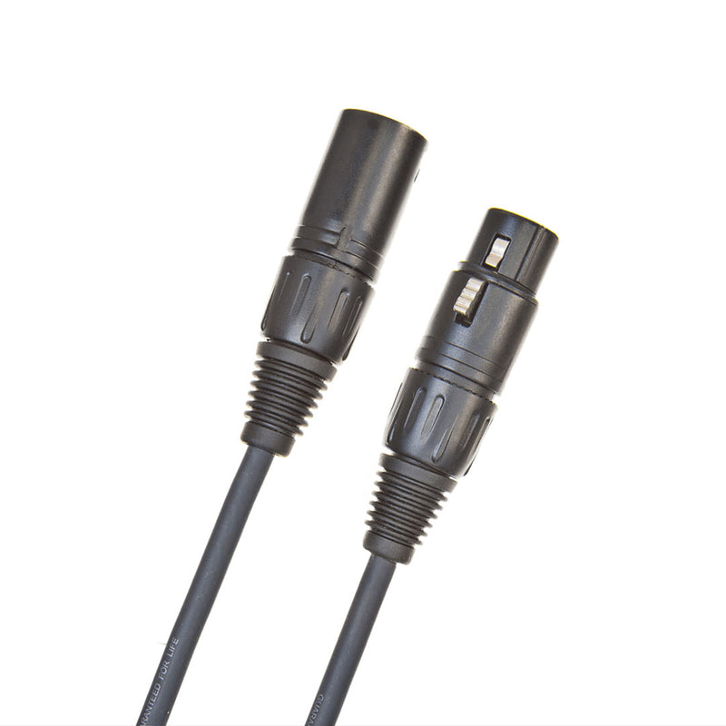 Cable Conexión XLR a XLR D'addario Classic Series 3 metros PW-CMIC-50 - Black