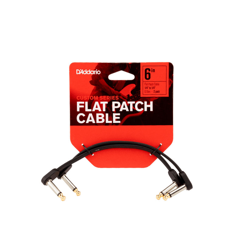 Cable Patch D'addario 15 cm PW-FPRR-206 Pack de 2