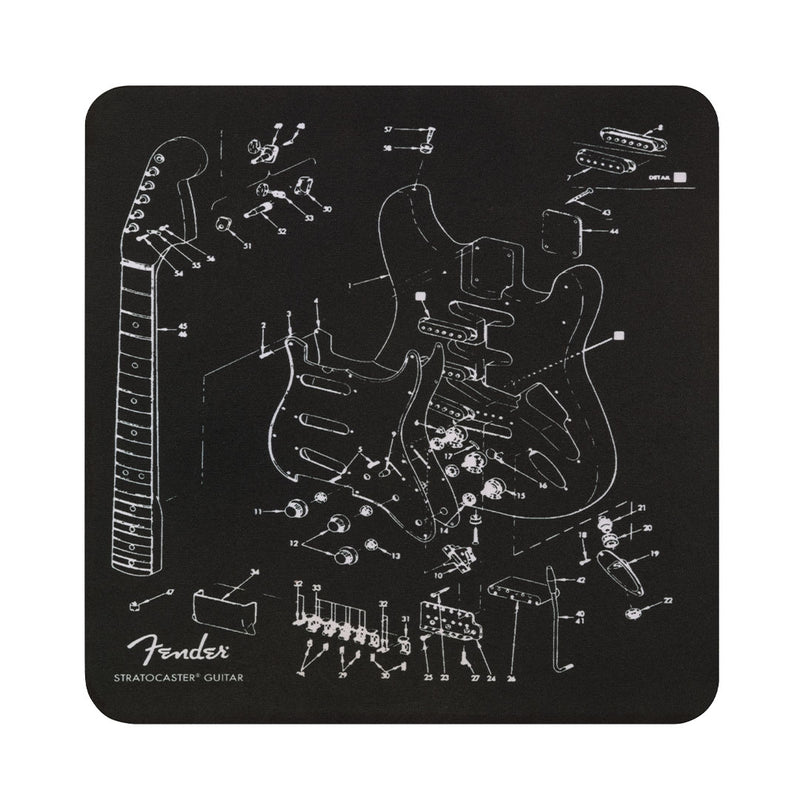 Mouse Pad Fender modelo Exploded Strat Graphic