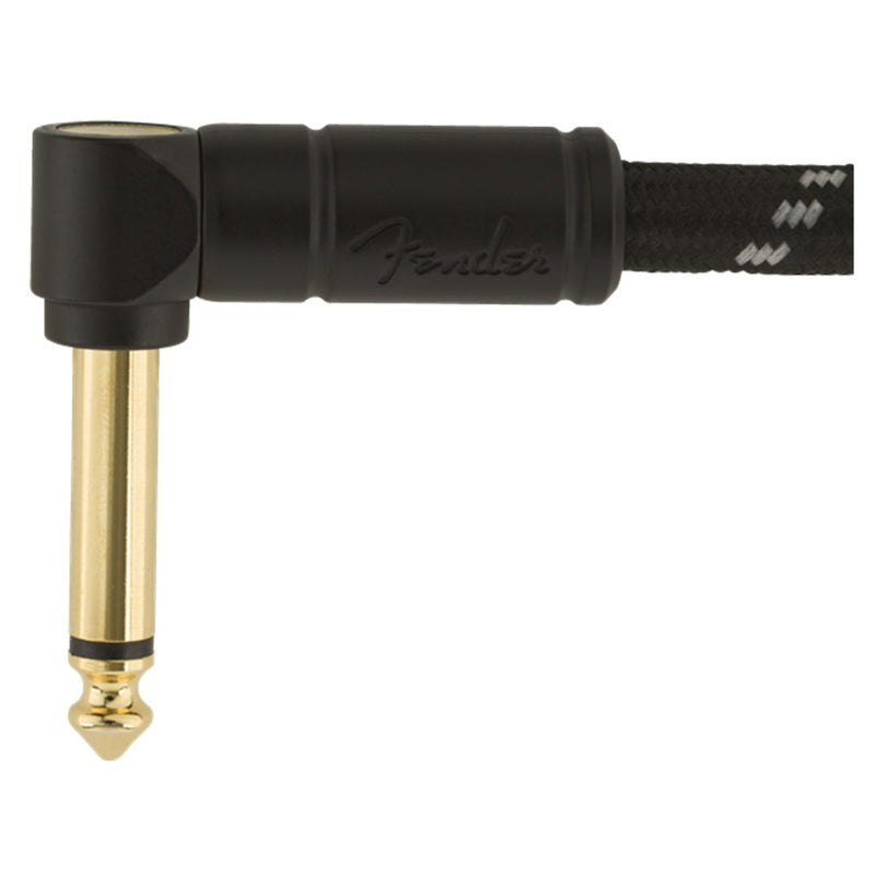 Cable Conexión Fender Deluxe Recto / Ángulo de 3 Mtrs - Black Tweed